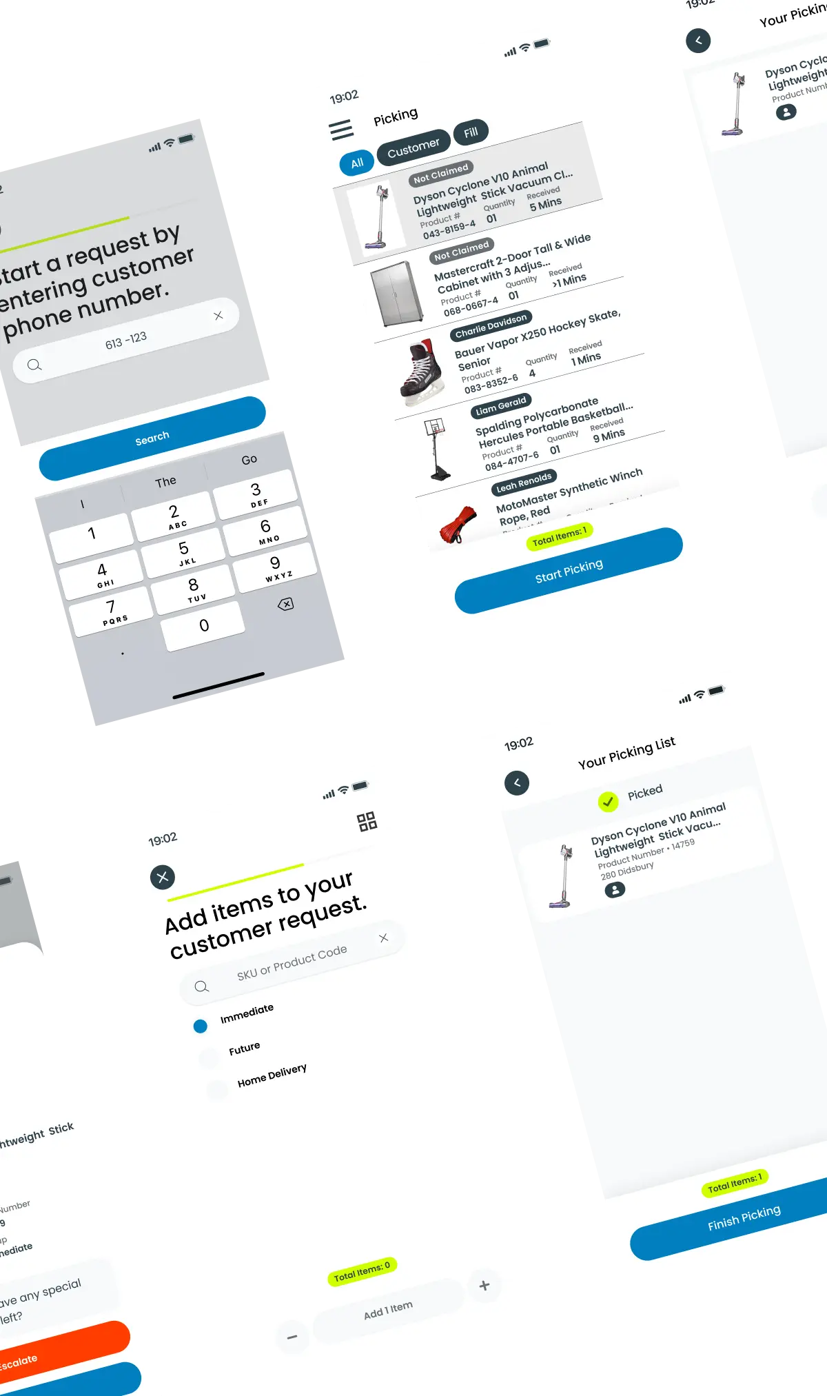 Corresponding high-fidelity Expedite request screen